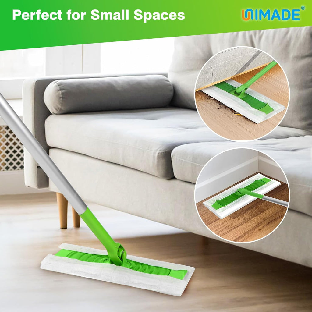 UNIMADE Dry Sweeping Cloths - 52 Count Mop Refill Compatible with Swiffer - Disposable Dusting Cloths for Hardwood Floors