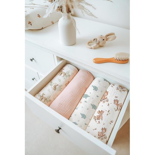 Konssy Baby Blankets - Super Soft Unisex Minky Nursery Blanket with Muslin Cotton Front | Newborn Size