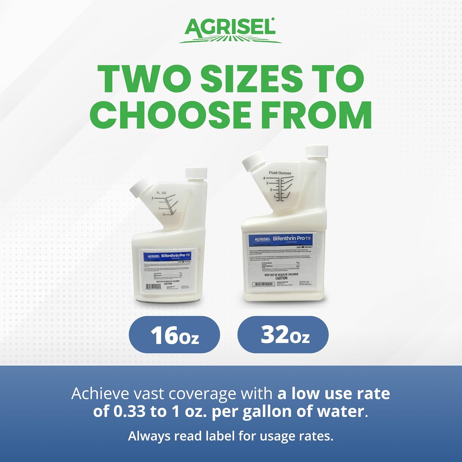 Agrisel Bifenthrin Pro Insect Control - Safe for Plants & Crops, 1 Gallon with 3-Pack Gloves