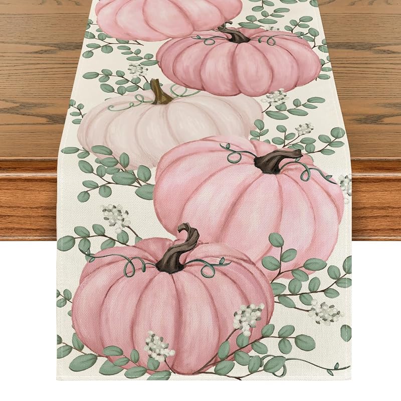 Pink 13x72 Inch Table Runner - Artoid Mode 210 GSM Polyester