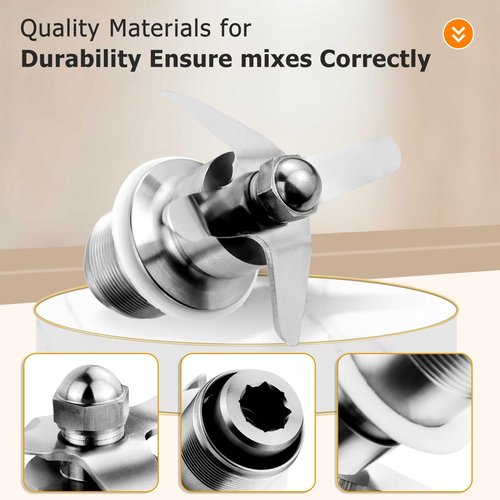 502977 Blending Assembly Blade Cutting Assembly Blender Part 502977 502975 18396 Compatible with Waring CB6 / CB10 / CB15 Gallon Blenders