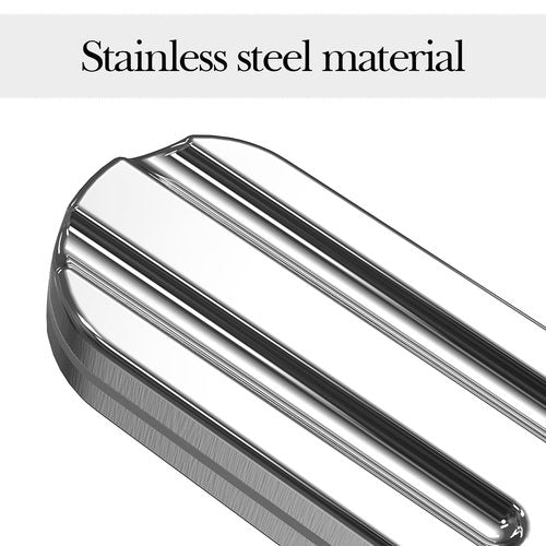 TOCCOOL 12 Pack Stainless Steel Popsicle Molds, Homemade Ice Lolly Molds with Holder, Reusable Round Head Fast Freezing Ice Treat Maker with Wooden Sticks and Bags