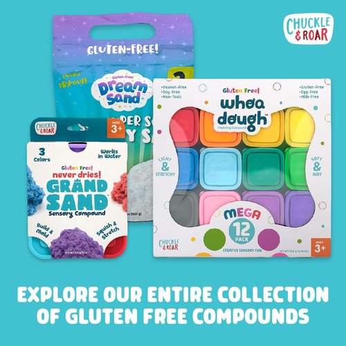 Chuckle & Roar Sensory Dream Sand - 2lb Gluten-Free, Never-Drying Soft Sand for Mess-Free Play | Ages 3+