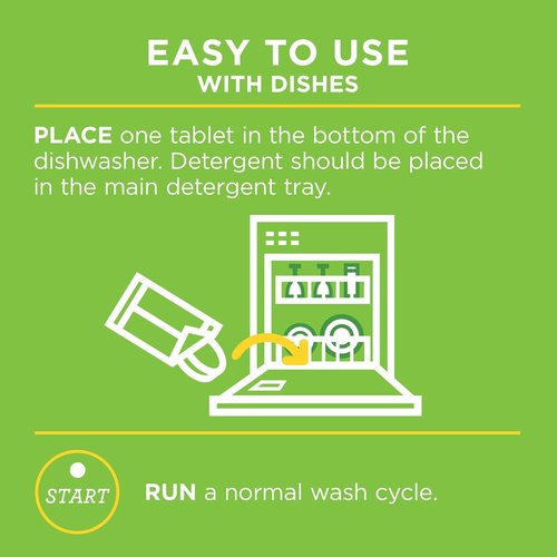 Affresh Dishwasher Cleaner - Eliminate Odor Causing Bacteria & Grime - 6 Tablets for 6 Month Supply