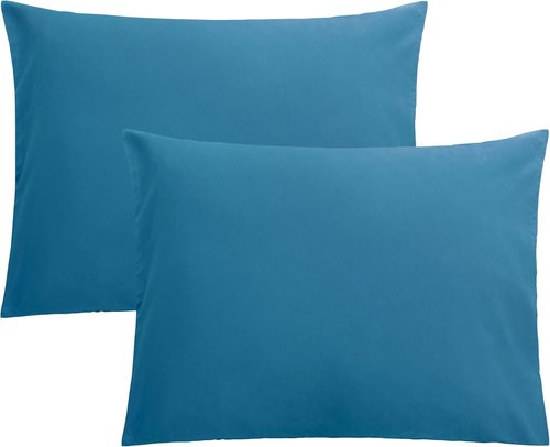 FLXXIE Pillow Cases - Soft Microfiber Standard Size Pillow Covers | Wrinkle & Stain Resistant, 2-Piece Set, Teal 20x26