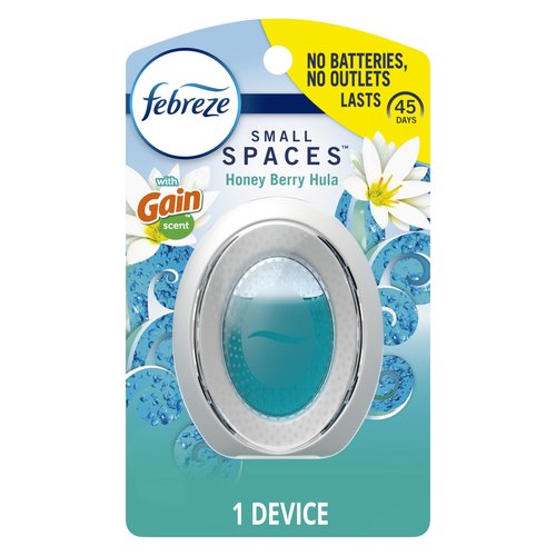 Febreze Small Spaces Air Freshener, Odor-Fighting, Plug In Alternative, Air Fresheners for Home and Bathroom and Kitchen, Closet Air Fresheners, Honey Berry Hula Scent, 1 Count