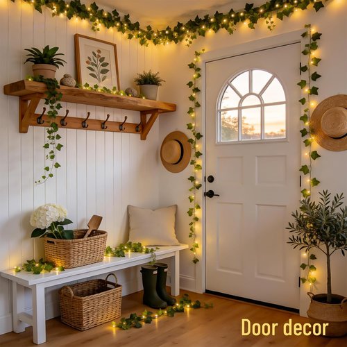 JMEXSUSS 100 LED Ivy Vines with Fairy Lights - 33 FT Waterproof String Lights for Bedroom & Wedding Decor (Warm White)