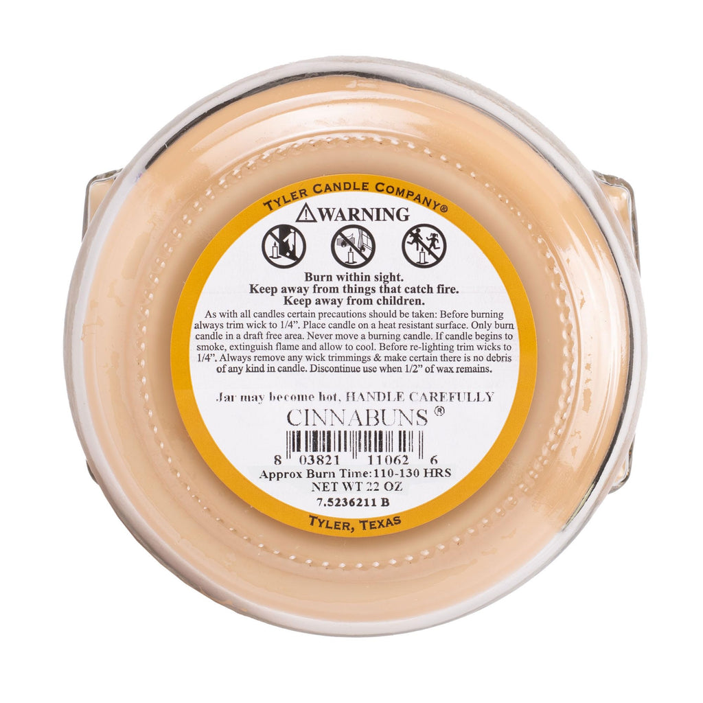 Tyler Candle, 22 Ounce, Cinnabuns Long Burning Scented Candle
