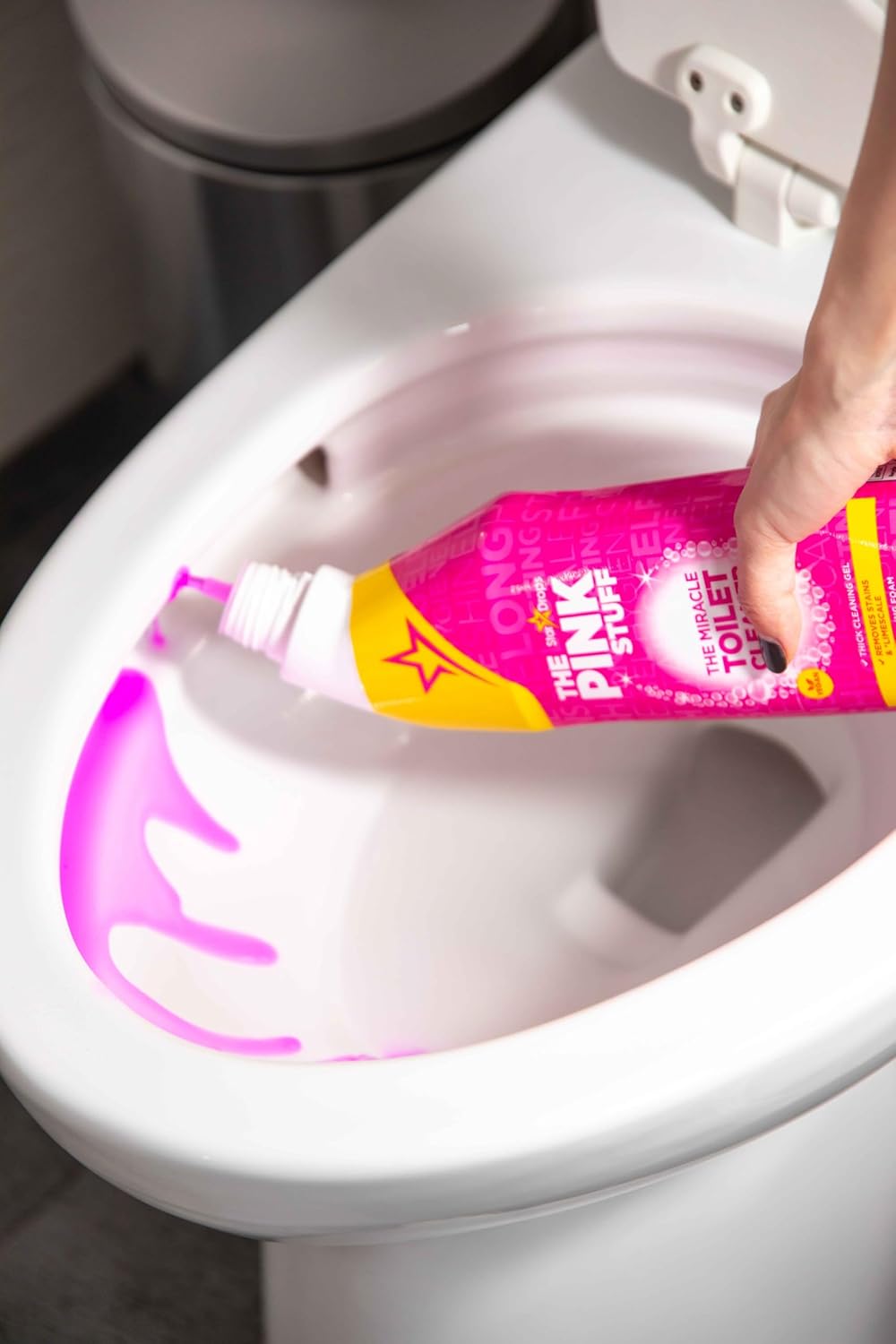 The Pink Stuff Miracle Toilet Cleaner - Powerful Stain-Removing Gel for Sparkling Clean Bowls | 750ml