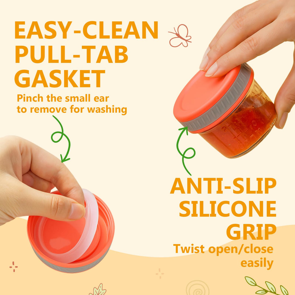 Tronco 12 oz Glass Sippy Cup for Kids & Toddlers | Mason Jar Smoothie Cups with Spill-Proof Silicone Straws, Non-Slip Silicone Sleeves & Lids, BPA-Free Snack Cups, Dishwasher Safe