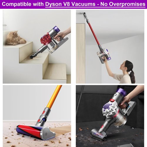 V8 Battery Replacement, Compatible with Dyson V8 Cordless Vacuums (V8 Plus, V8 Animal, V8 Absolute, V8 Motorhead, V8 SV10, V8 SV25) 21.6V 4.5Ah Lithium Battery with 40 Min Runtime | 500+ Charge Cycles