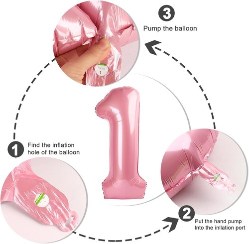 Balloon 50 - 40 Inch Pastel Pink Foil Number for 50th Birthday Party Decorations | Perfect for Men & Women