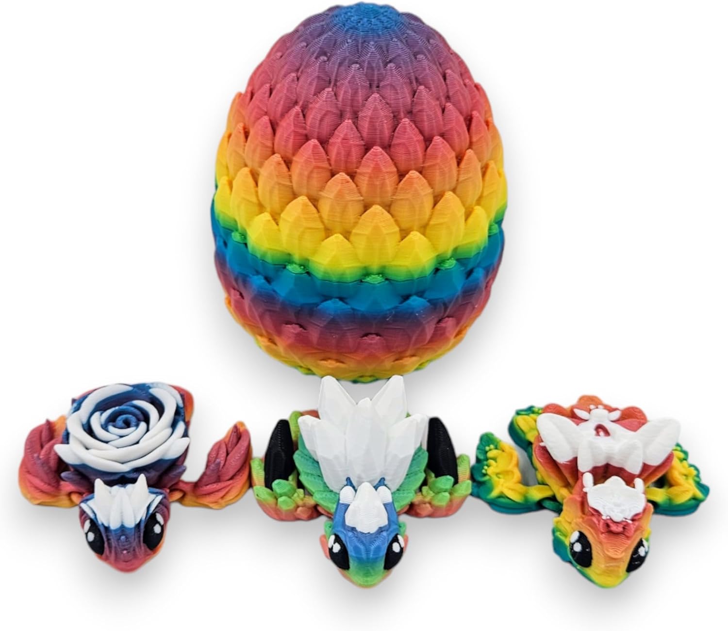 Surprise Turtle Egg Collectible Figurine - Unique Colors for Stress Relief | Includes 3 Rainbow Turtles