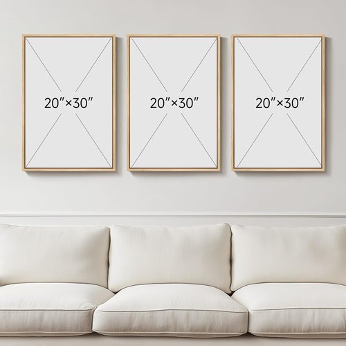 Boho Wall Art Set of 3 - Large 3D Textured Abstract Paintings for Modern Living Room Decor