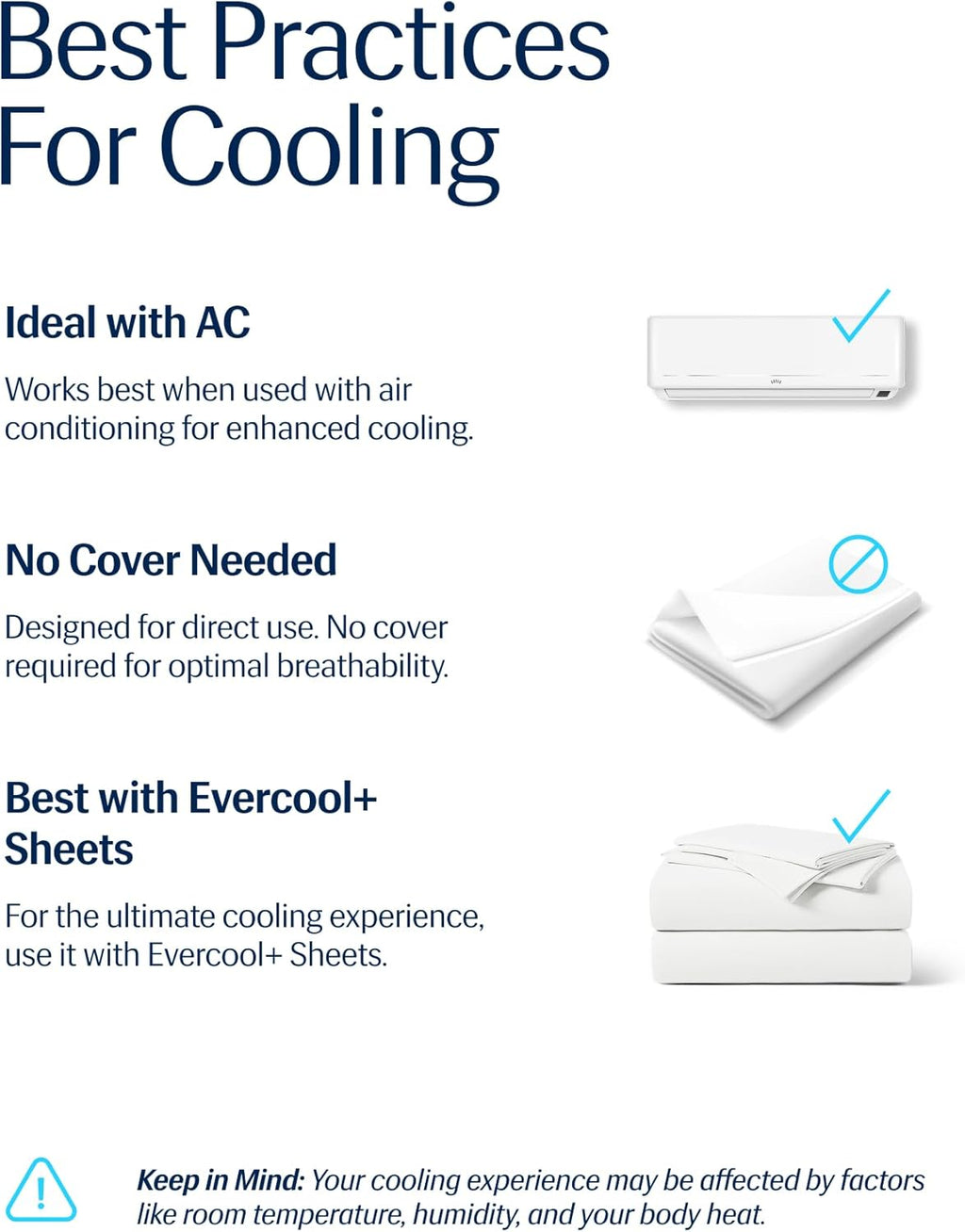 REST® Evercool® Cooling Comforter - Breathable Lightweight Blanket for Hot Sleepers | Full/Queen, 90"x90", Arctic White