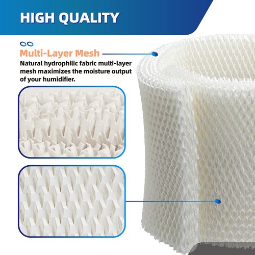 MAF1 Wick humidifier filter Replacement for Essick Air MAF-1 MA0950 Aircare MA1201 MA1200 MA09500 MA12000 MA12001 MA12010 Fits Kenmore 14906 14410 15412 299981 Cool Mist Humidifier Filters - 2 Pack