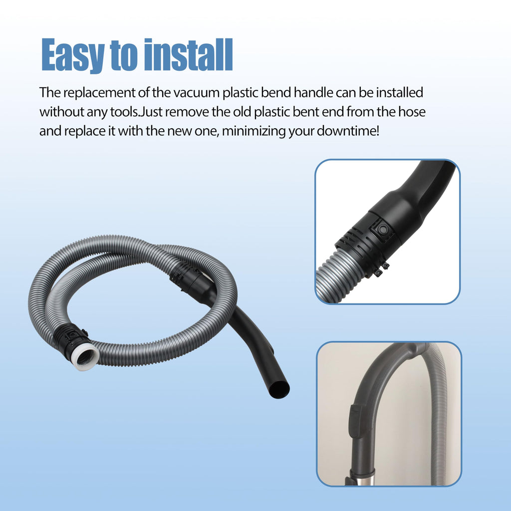 Shinelan S2110 S501 S524 Replacement for Miele Vacuum Plastic Bent End Hose,Replacement Part 5269091 Compatible with Miele Compact C1, C2, C3 S4,Canister Vacuum Cleaner