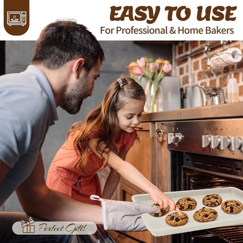 AIVIKI Nonstick Baking Pans Set - 6-Piece Bakeware Set with Cookie Sheet, Roaster, Muffin & More