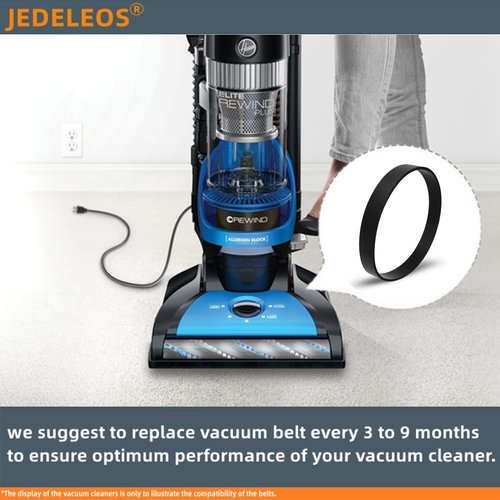 JEDELEOS Replacement Belts for Hoover Elite Rewind Plus Upright Vacuum Model UH71003, UH71009, UH71011, UH71012, UH71013, UH71200, UH72003, UH72011 (Pack of 4)