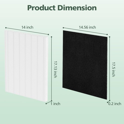 D480 Replacement Filter D4 Compatible with Winix D480 Air Purifier Part No. 1712-0100-00, Includes 1 HEPA and 4 Activated Carbon Filters (1+4)