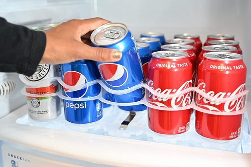 Fridge-Plus Soda Can Organizer - Efficient Drink Dispenser for Refrigerator Storage | Pack of 1