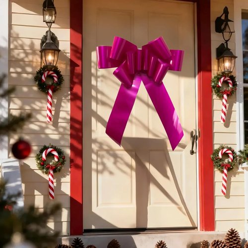 Big Car Bow - 30-Inch Giant Pink Christmas Bow for Gift Wrapping & Celebrations