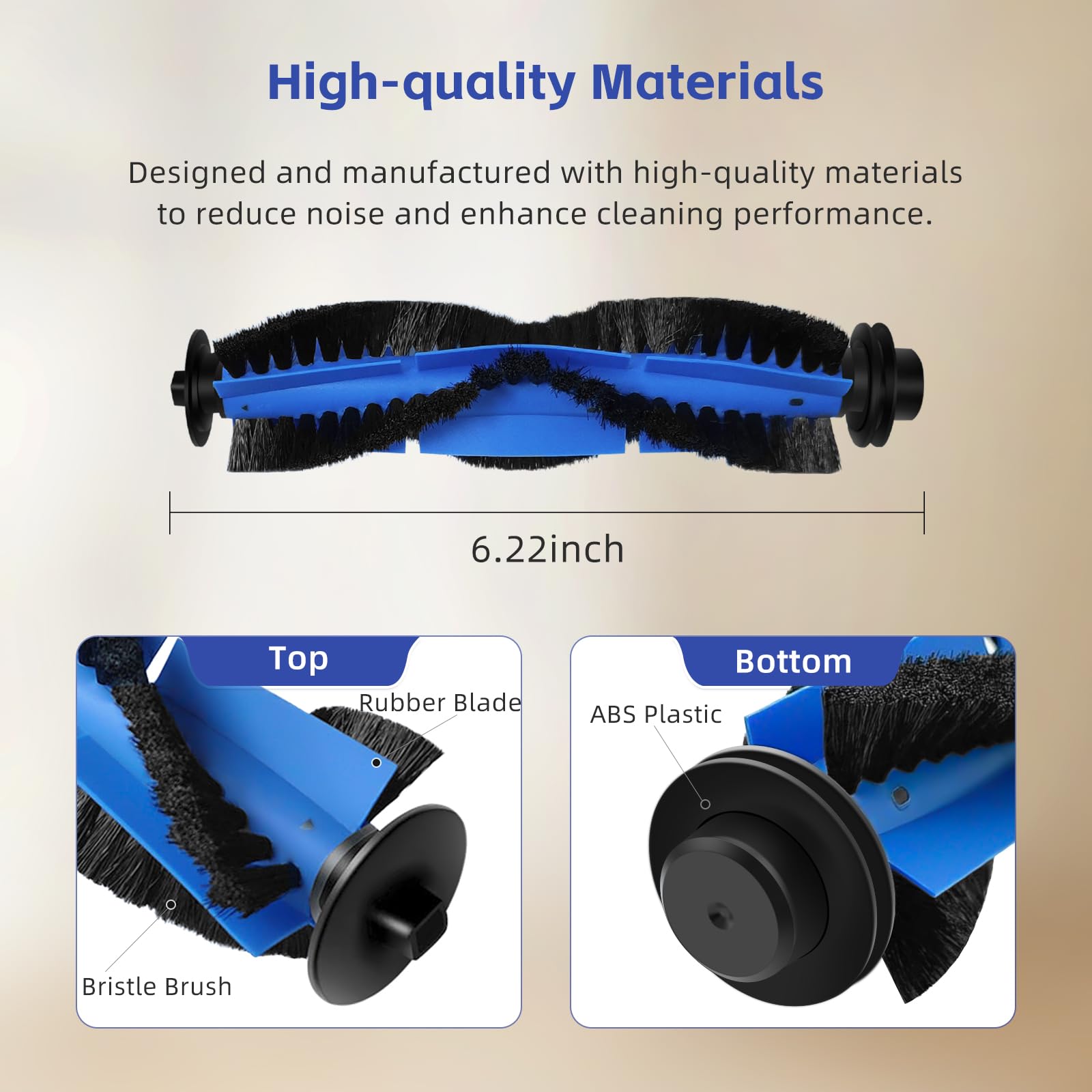 kiigii 3 Pack Roller Brushes Replacement for Eufy RoboVac 11S(T2108), 12, 15C, 15T, 25C, 30, 30C, G10, G20, G30, G32, G35, G40 Series Robotic Vacuums