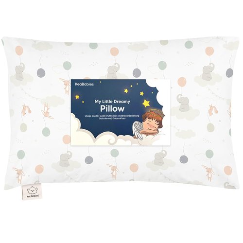 Escapade Toddler Pillow - Soft & Breathable Organic Cotton Travel Pillowcase | 13x18 for Kids 2-5 Years