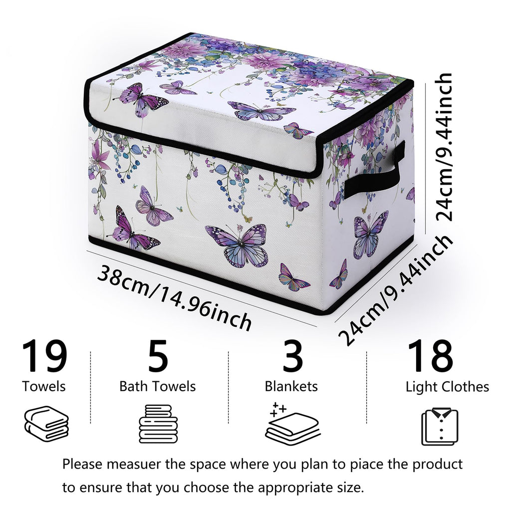 Dawuyu Stackable Clothes Storage Bins with Lids,Closet Organizers Fabric Box for Home and Office,Blanket Clothes Organizers,Under Bed Storage Containers 3 Pack.