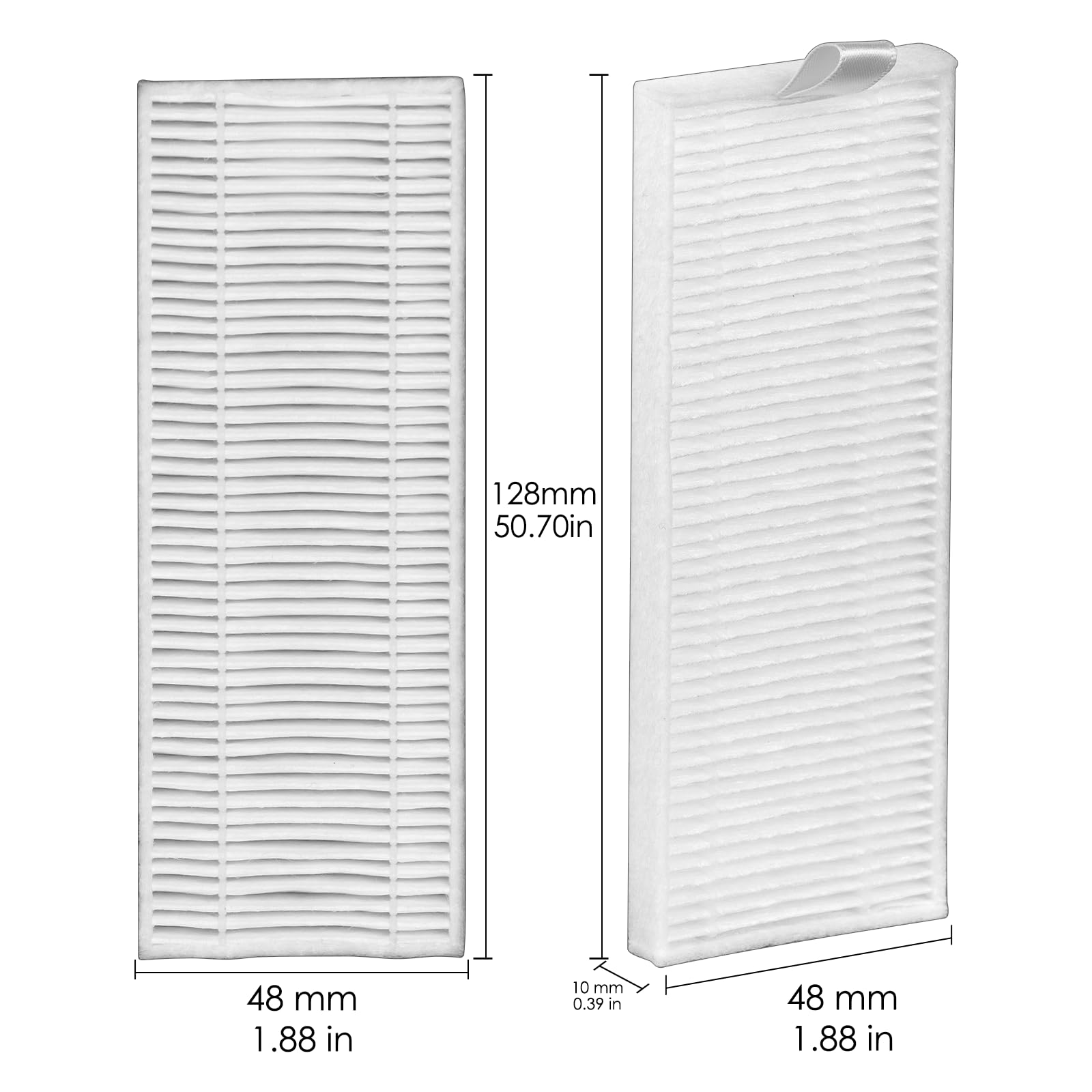 (8 Pieces) HEPA filter compatible with Lefant M210 M213 M210S M210B M213S, OKP Life K2 K3 K3A K4 K5, Sweeper Robot Vacuum Cleaner Filter Replacement Parts