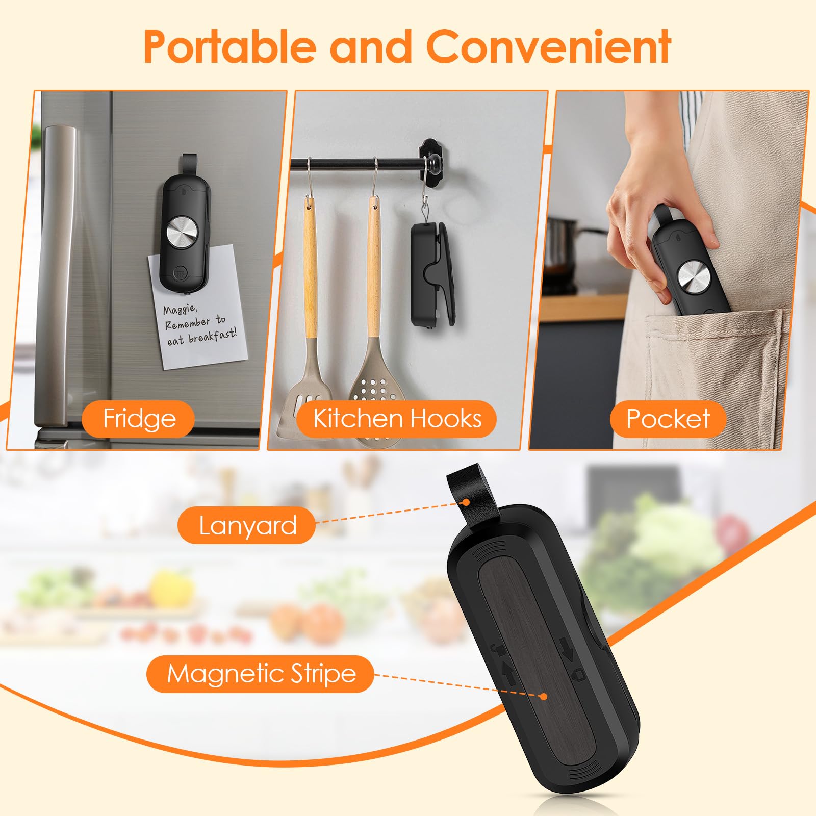 OEOP Bag Sealer, 2 in 1 Mini Bag Sealer Heat Seal and Cutter, Portable Chip Bag Sealer Heat Sealer Bag Resealer for Snacks Candies Plastic Bag Food Storage (Batteries Included)
