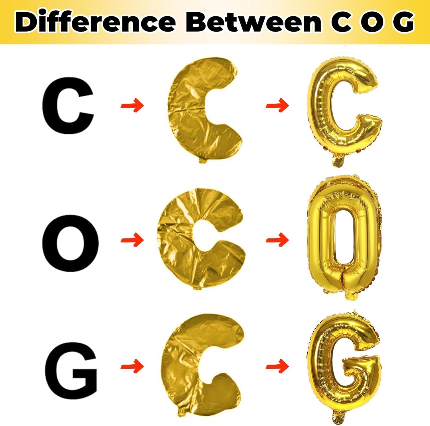 Skiennix 40-Inch Gold Helium Alphabet Balloons - Large Custom Letter Decor for Parties & Celebrations