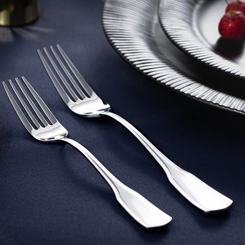 KINGSTONE 60-Piece Silverware Set, 18/10 Stainless Steel Flatware Set for 12, Tableware Cutlery Set, Utensil Sets for Home Restaurant, Mirror Finish, Dishwasher Safe