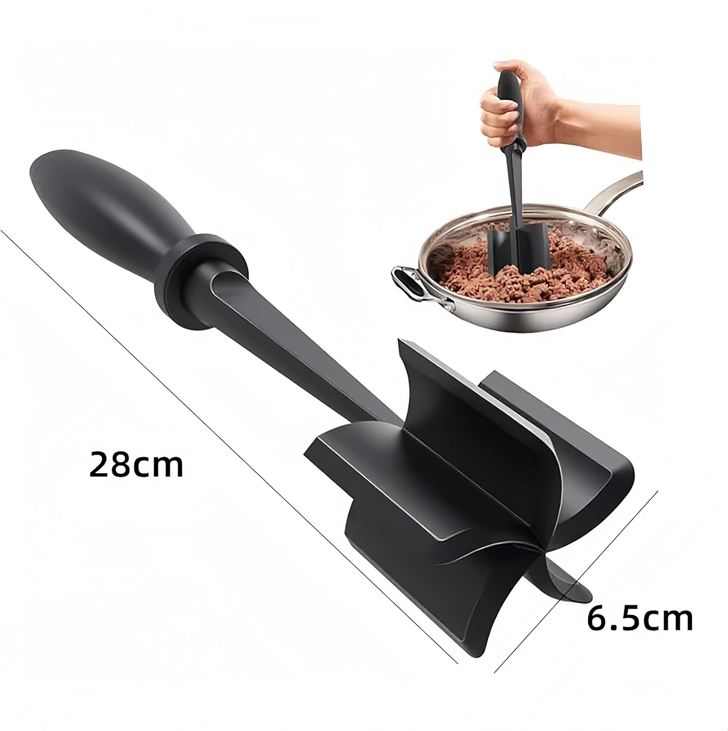 Meat Chopper - Premium Nylon Hamburger Smasher & Potato Masher for Easy Cooking | Heat Resistant Tool