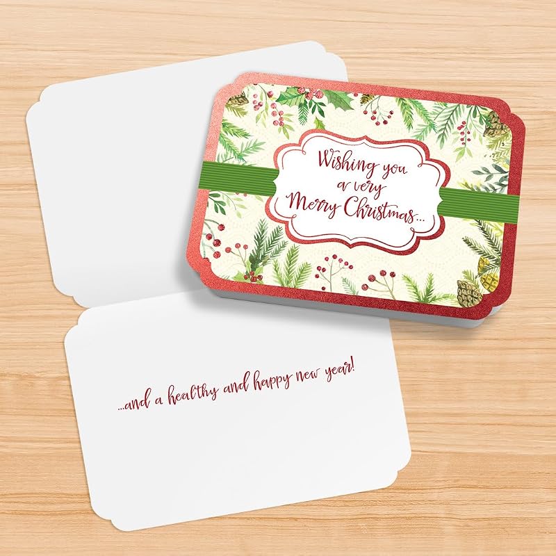 Very Merry Christmas Boxed Cards - 15 Holiday Greeting Cards with Envelopes (Designer Greetings) Variation: Very Merry Christmas+15 Boxed Cards