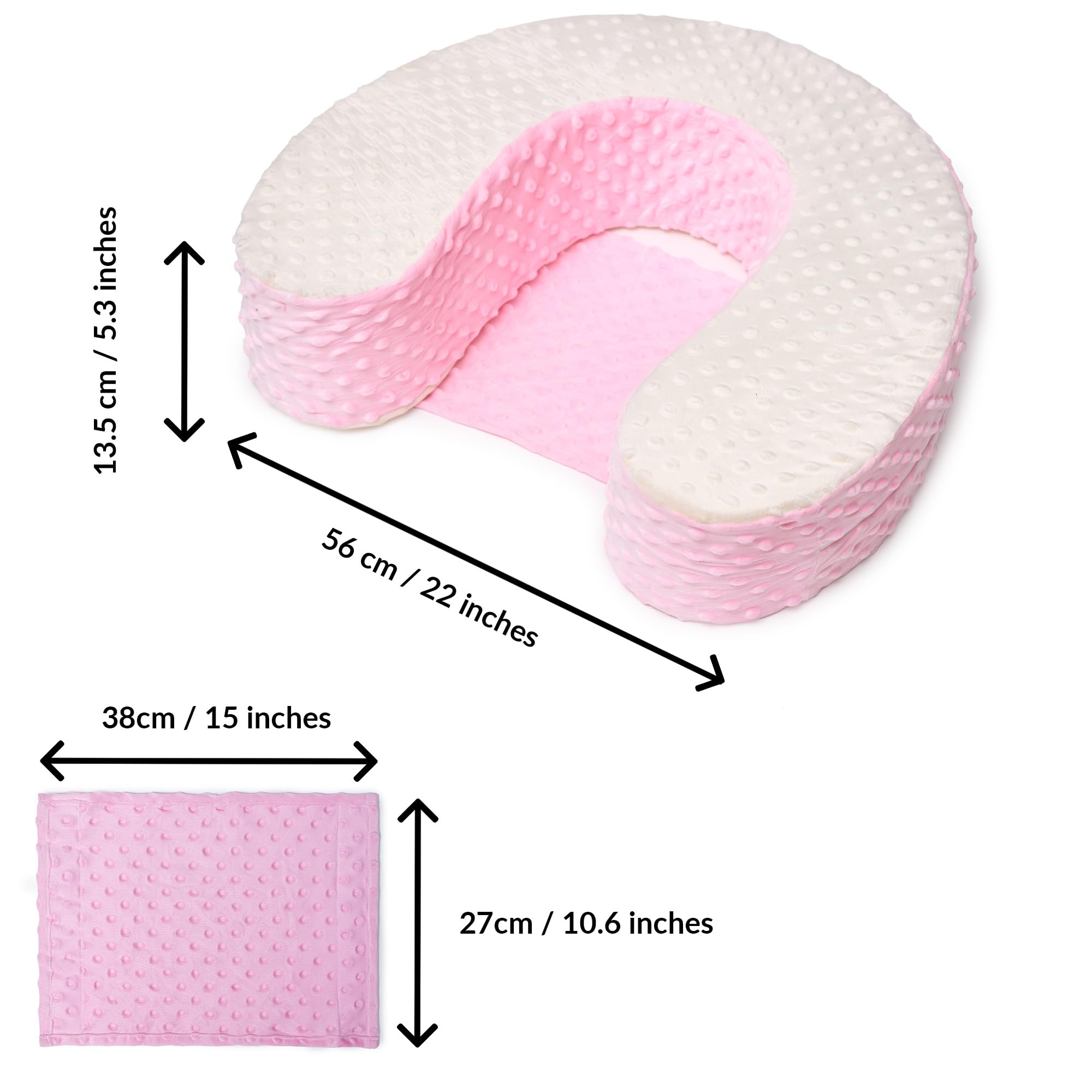 ODOXIA Baby Sit Up Pillow | Baby Pillow for Sitting Up | Comfortable Infant Seat for Early Sitting & Playtime | Soft & Stable Seat with Ring