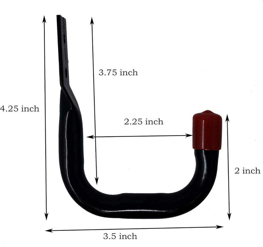 Tetra-Teknica Heavy Duty Garage Storage Utility Hooks - Black, 6 Pack for Maximum Organization