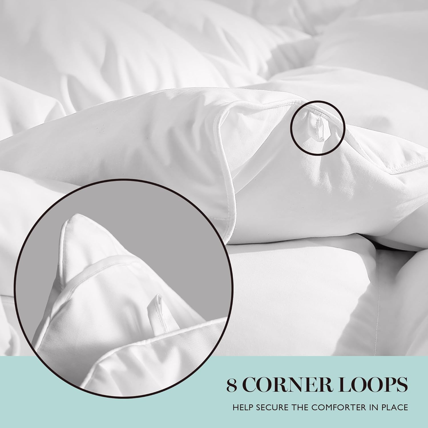 Martha Stewart Queen Size Goose Feather Down Comforter - Hypoallergenic Hotel Collection, 90 x 90 Inch White