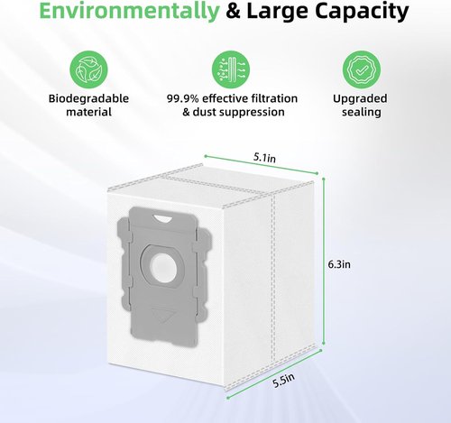 iRobot Replacement Vacuum Bags - 14 Pack Compatible with Roomba i7+, i8+, i3+, j7+ & More