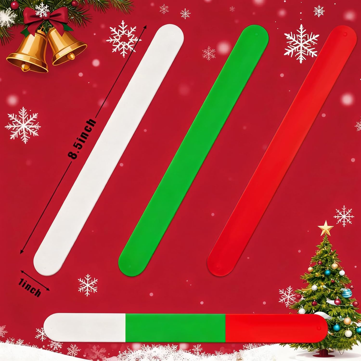 Skiennix Wrapping Paper Roll Holder - 12 Silicone-Covered Metal Clamps for Easy Storage | 1'' x 9''
