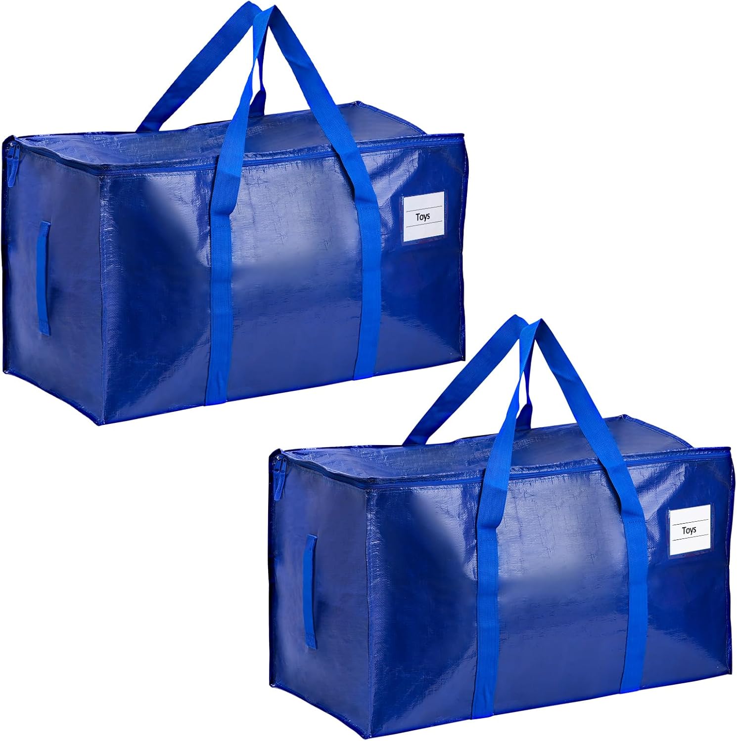 Storage Bags - Waterproof Large Organizer Bags by [Brand Name] | 2 Pack for Clothes, Blankets & Laundry - 65LB Capacity