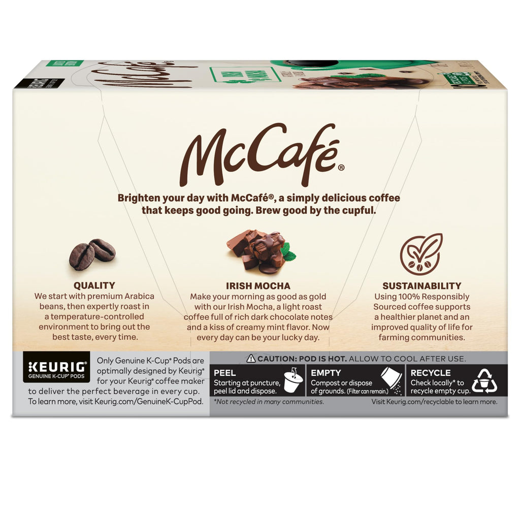 McCafe Irish Mocha Coffee, Single-Serve Keurig K-Cup Pods, 60 Count