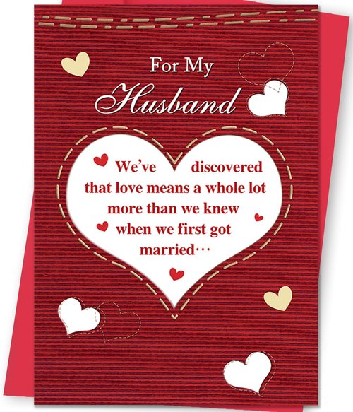 uugtcard Valentines Day Card for Husband, Valentines Day Gift for Husband