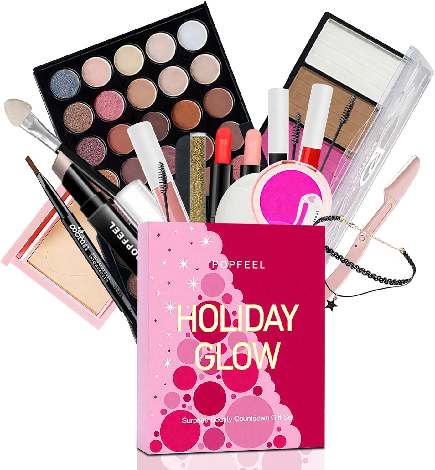 MYUPDALIN Makeup Kit - Complete Makeup Set for Teens & Women | Holiday Advent Calendar Gift