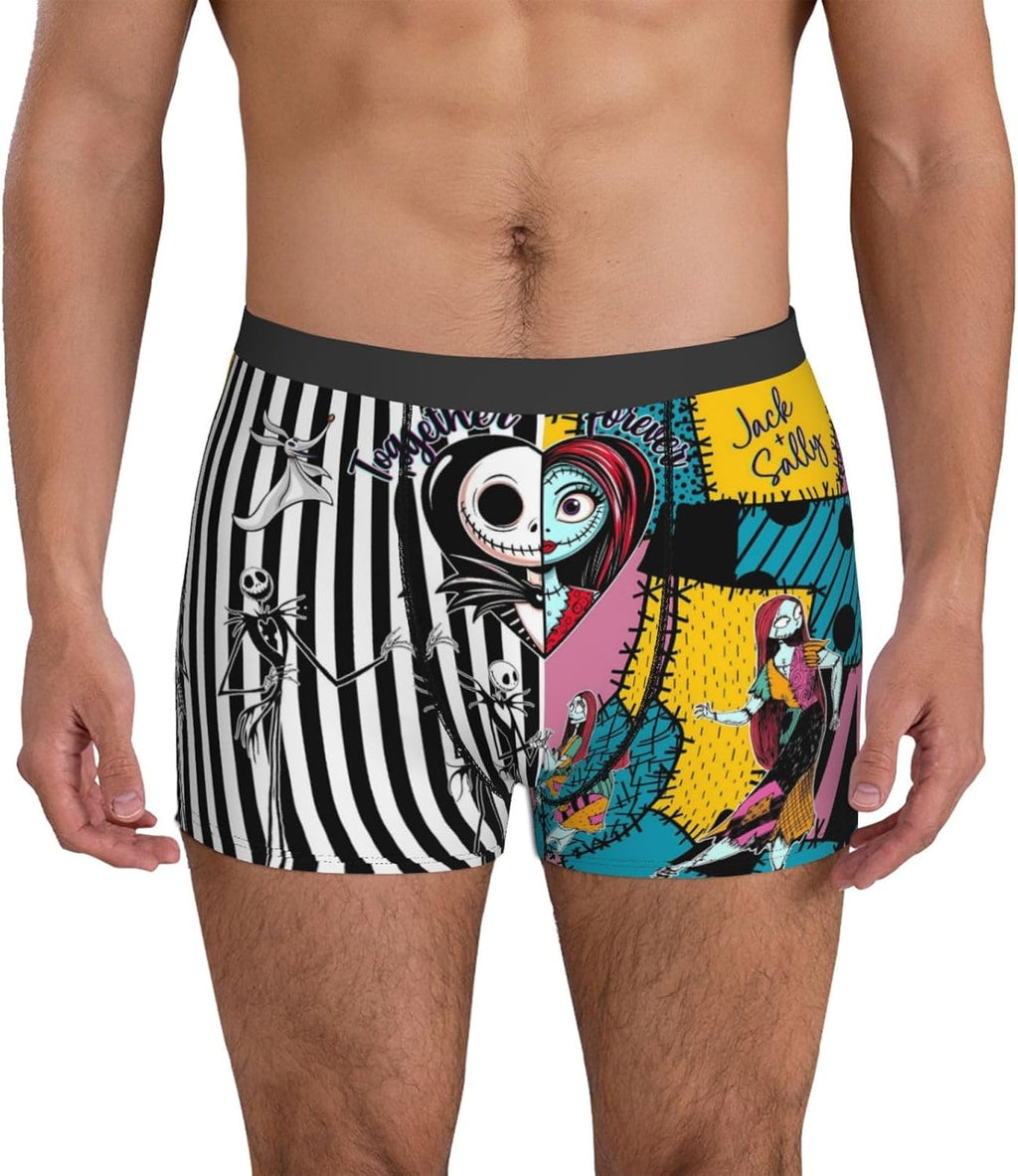 Skiennix Nightmare Christmas Men's Underwear Briefs - Breathable Stretch Novelty Shorts