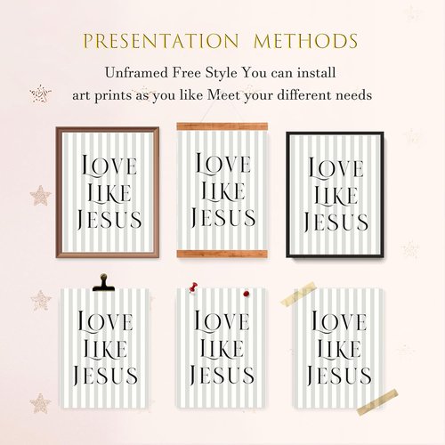 LARTSFRO Coquette Black Bow Wall Art Decor - Inspirational Christian Posters for Teen Girls | 12x16 Inch Set of 4 Unframed