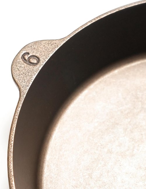 Lancaster Cast Iron No. 6 Skillet - Pre-Seasoned 8.75-Inch Frying Pan | Made in USA