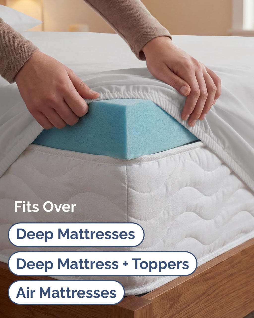 Skiennix Extra Deep Twin XL Sheet Set - 4-Piece Breathable Cooling Bedding - Soft, Wrinkle-Free French Grey