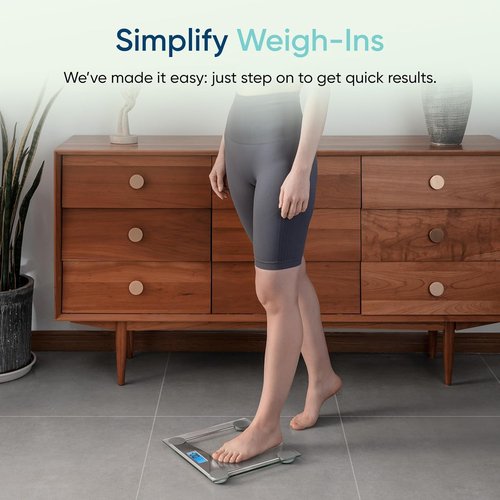 Etekcity Digital Body Weight Scale - High Precision Measurements | Large Blue LCD Display, 400 lbs Capacity