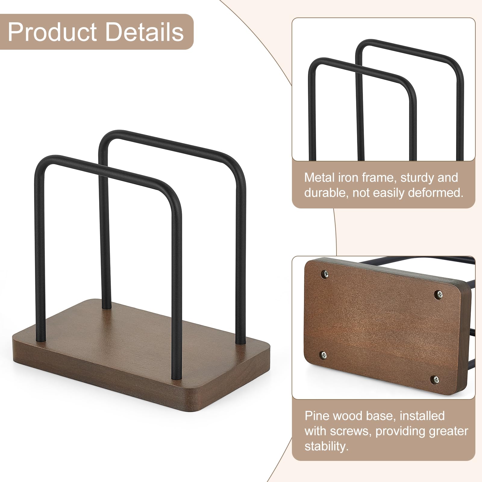 Mkono Napkin Holder for Table Wooden Paper Napkin Dispenser Servilletero for Kitchen Dining Room Cocktail Bar Party Outdoor, Brown